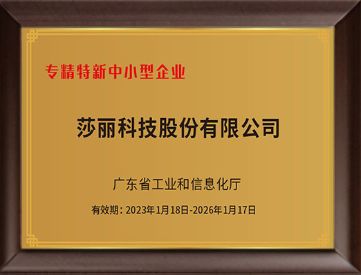 專精特新中小型企業(yè)